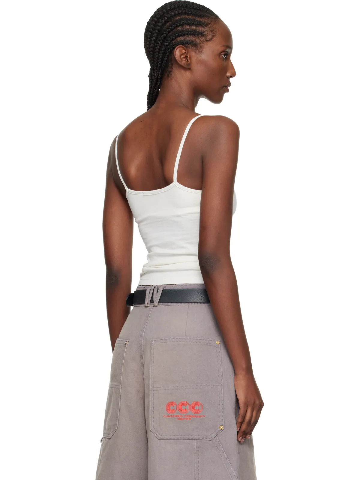 Willy Chavarria 'Keep Praying Bitches' Cholita キャミソール - 画像3