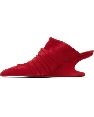 Rick Owens レッド Temple Cantilever 6 Sharp サボ ヒール - サムネイル3