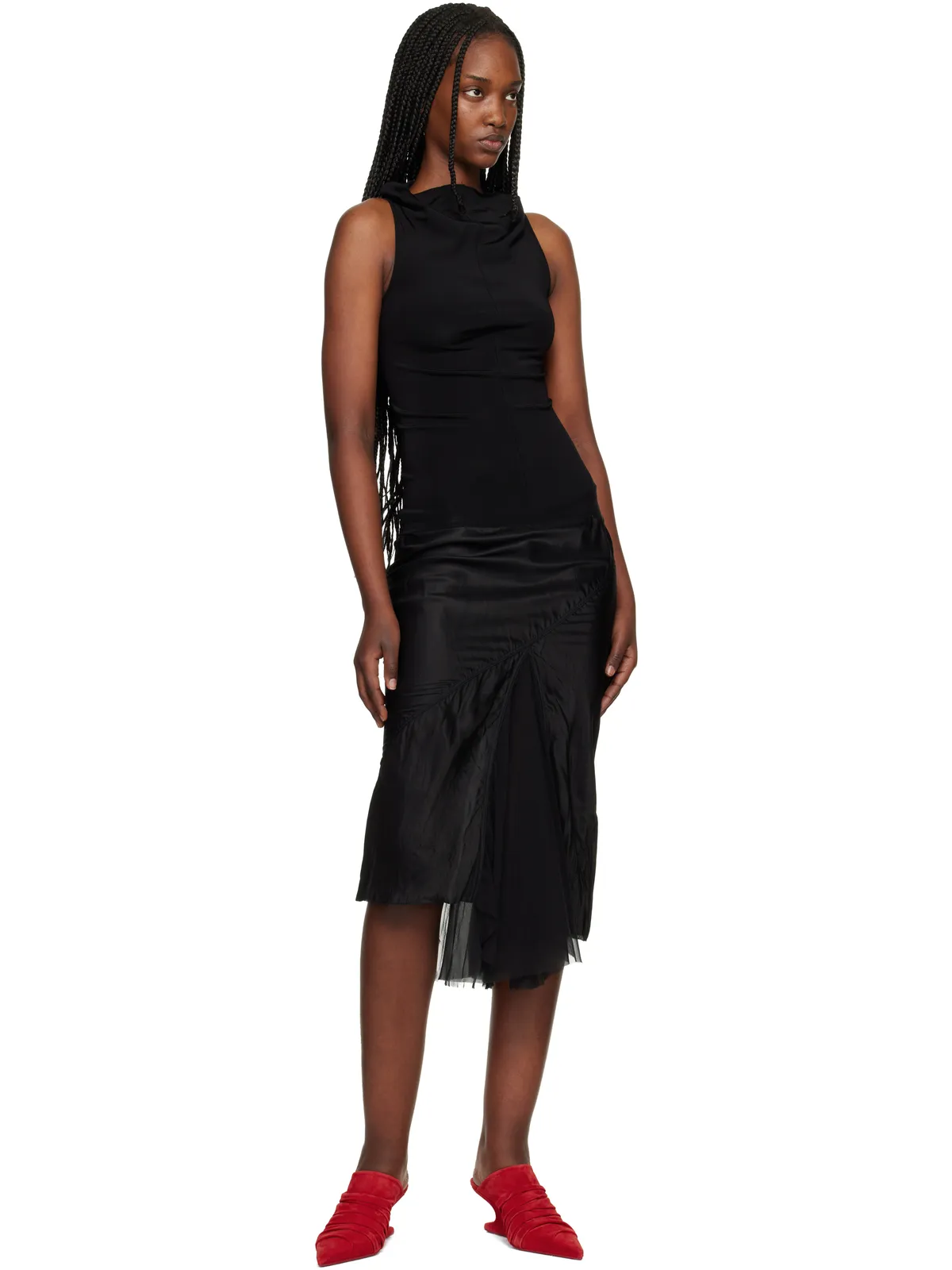 Rick Owens レッド Temple Cantilever 6 Sharp サボ ヒール - 画像5
