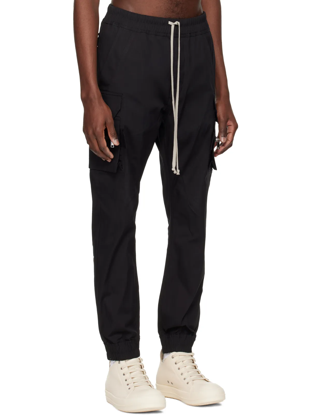 Rick Owens ブラック Temple Mastodon カーゴパンツ - 画像2