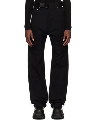 Rick Owens ブラック Temple Slim Geth Cargo パンツ - サムネイル1