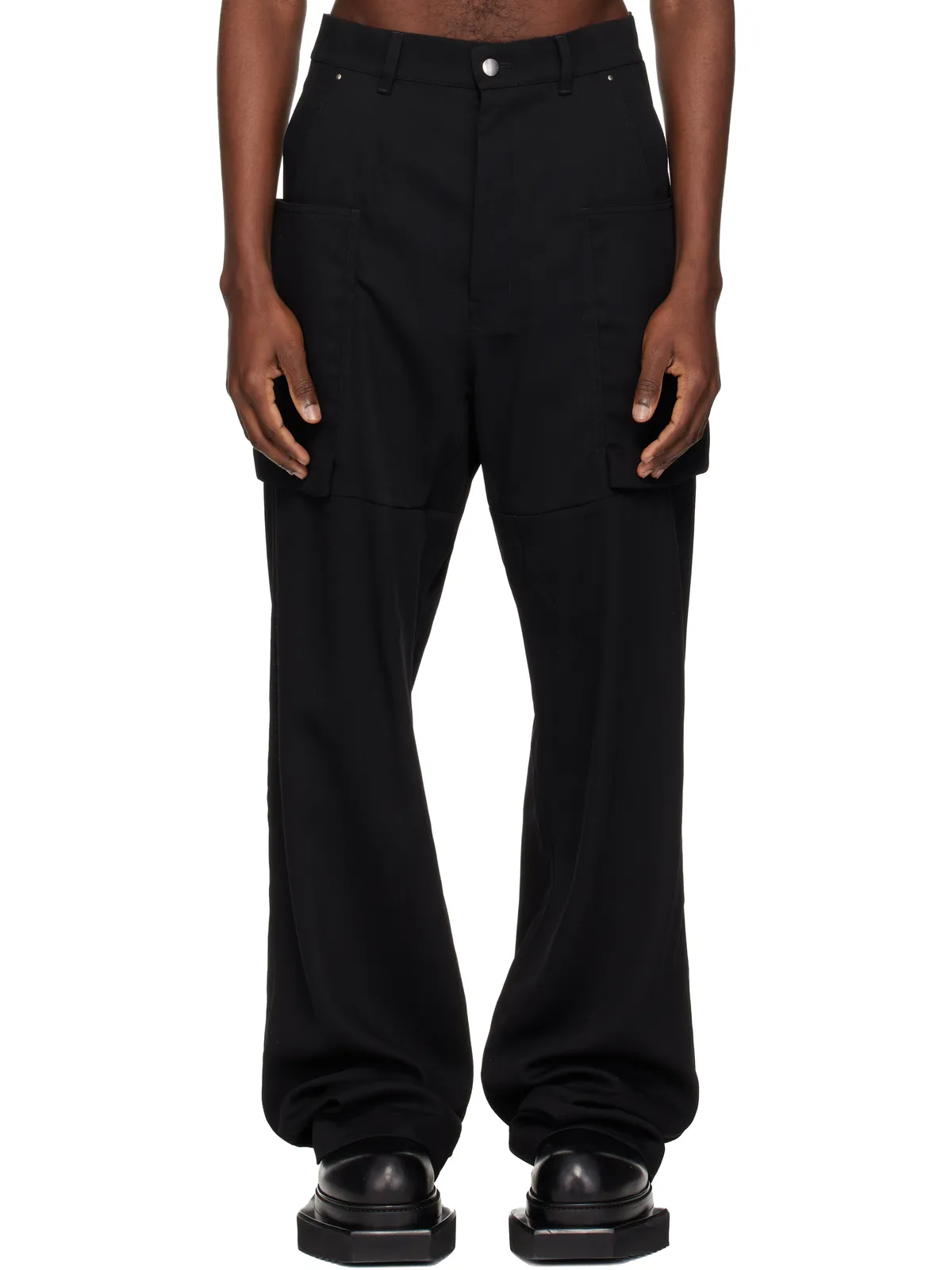 Rick Owens ブラック Temple Stefan ジーンズ - 画像1