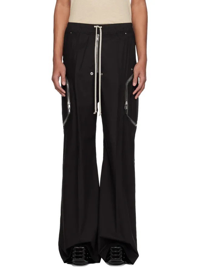 Rick Owens Rick Owens ブラック Temple Heizer Belas カーゴパンツの商品画像