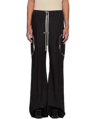 Rick Owens ブラック Temple Heizer Belas カーゴパンツ - サムネイル1