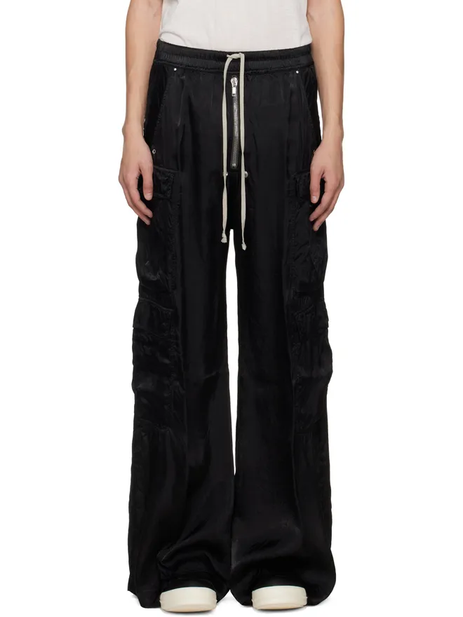 Rick Owens Rick Owens ブラック Temple Cargobelas カーゴパンツの商品画像