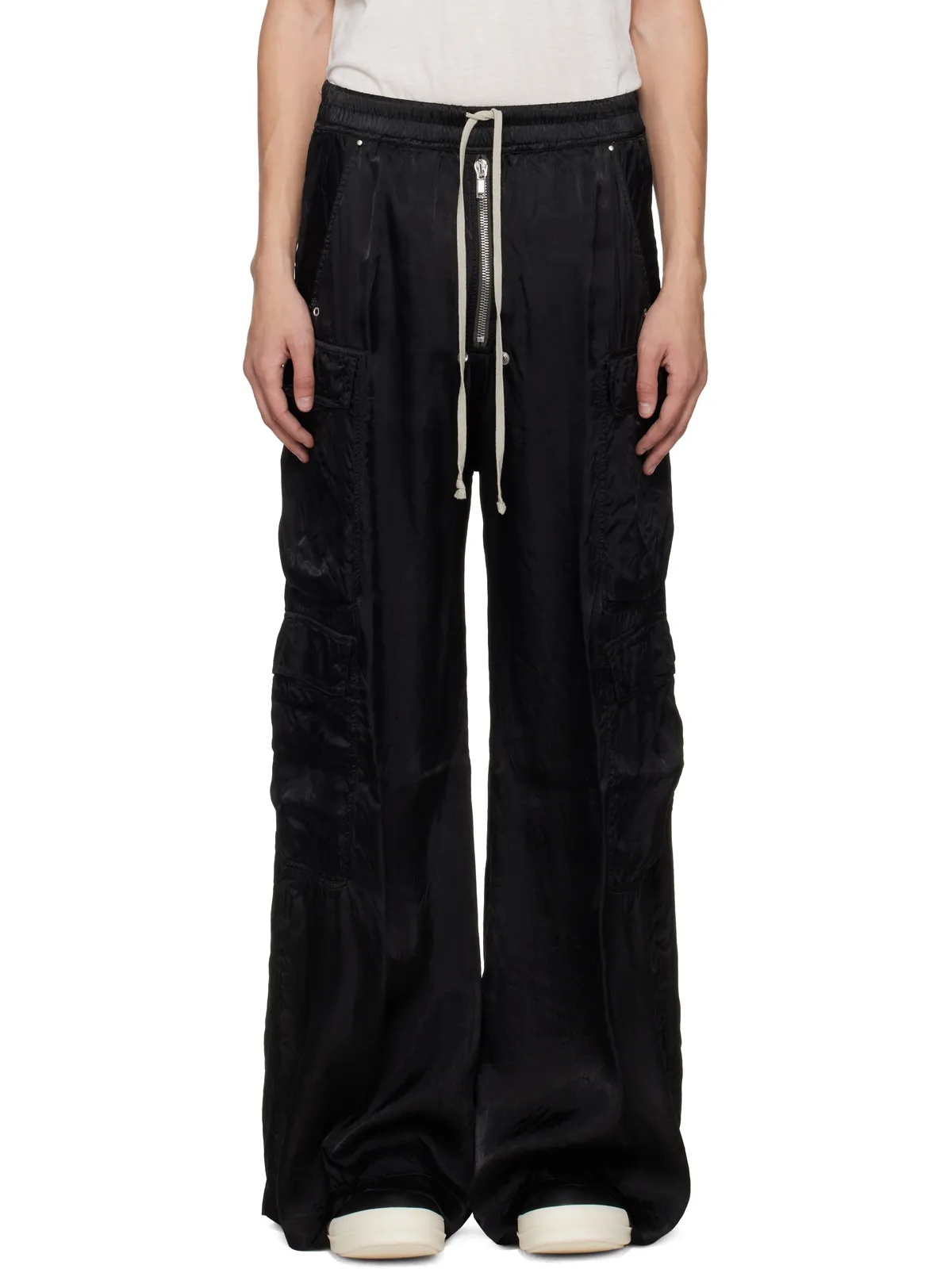Rick Owens ブラック Temple Cargobelas カーゴパンツ - 画像1