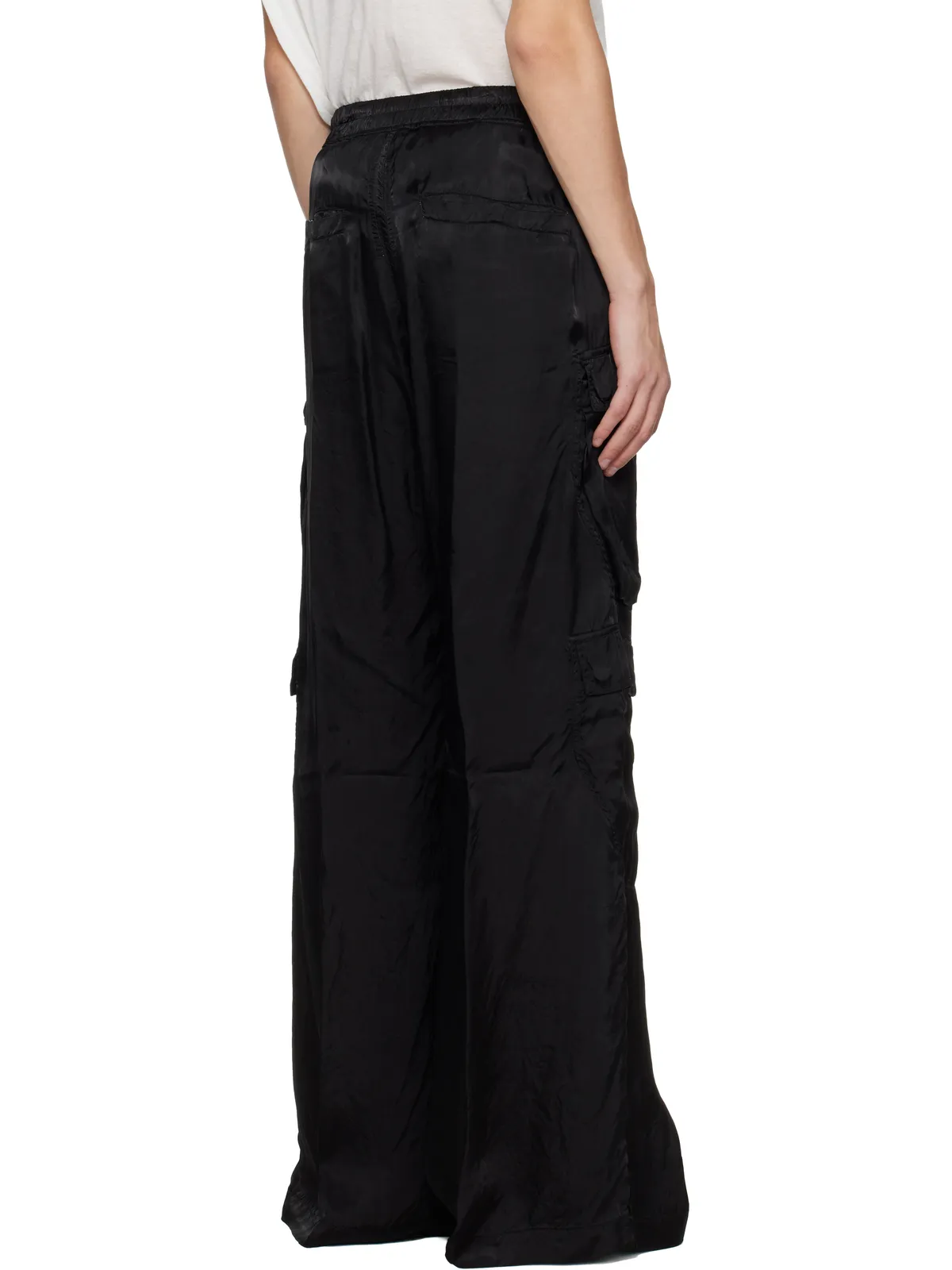 Rick Owens ブラック Temple Cargobelas カーゴパンツ - 画像3