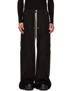 Rick Owens ブラック Cargobelas カーゴパンツ - サムネイル1