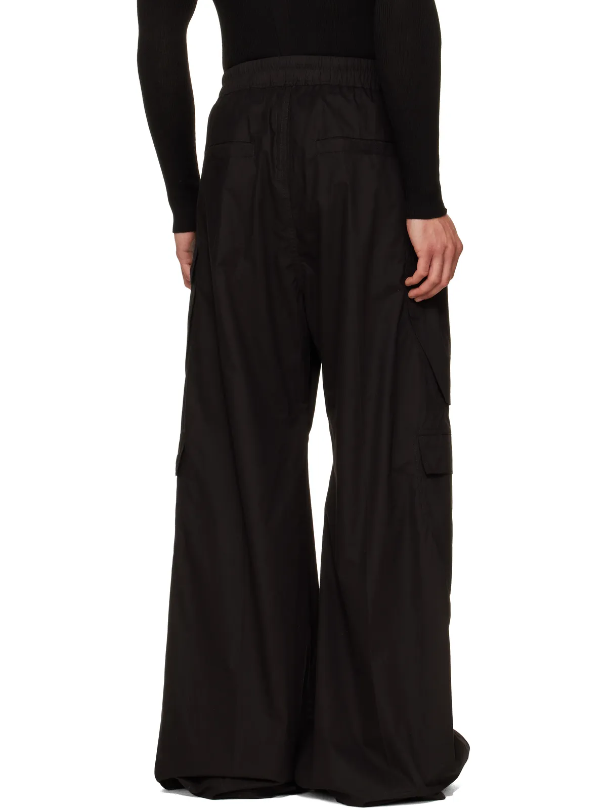 Rick Owens ブラック Cargobelas カーゴパンツ - 画像3