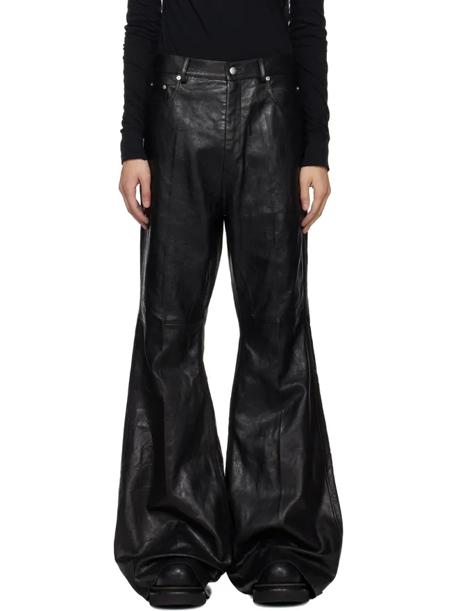 Rick Owens Rick Owens Temple Bolan Bootcut レザーパンツの商品画像