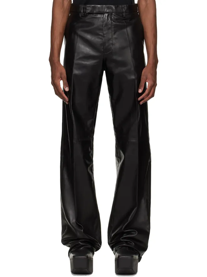 Rick Owens Rick Owens Temple Tailored Dietrich レザーパンツの商品画像