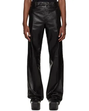Rick Owens Temple Tailored Dietrich レザーパンツ - サムネイル1