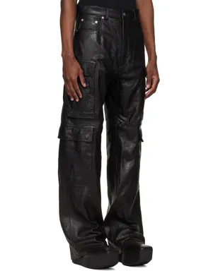 Rick Owens Temple Geth レザー カーゴパンツ - サムネイル2