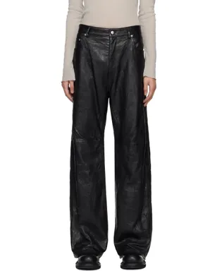 Rick Owens Temple Geth レザーパンツ - サムネイル1