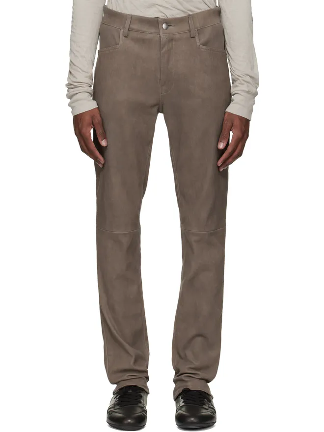 Rick Owens Rick Owens Temple Tyrone レザーパンツの商品画像