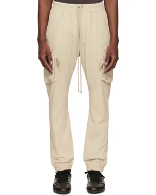 Rick Owens Temple Mastodon カーゴ レザーパンツ - サムネイル1