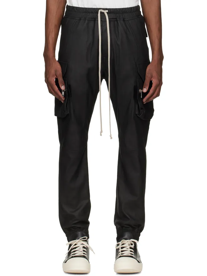 Rick Owens Rick Owens Temple Mastodon レザー カーゴパンツの商品画像