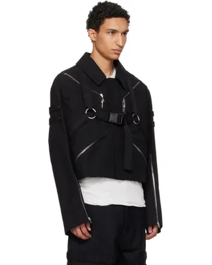 Rick Owens Temple Blixa Cropped Cargo Mac ジャケット - サムネイル2