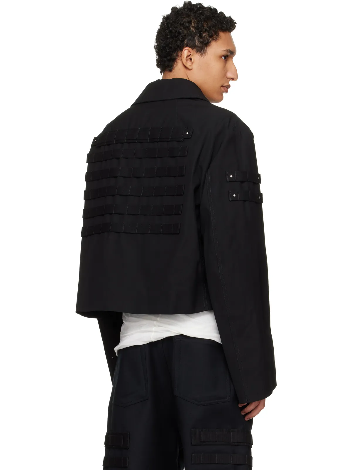 Rick Owens Temple Blixa Cropped Cargo Mac ジャケット - 画像3