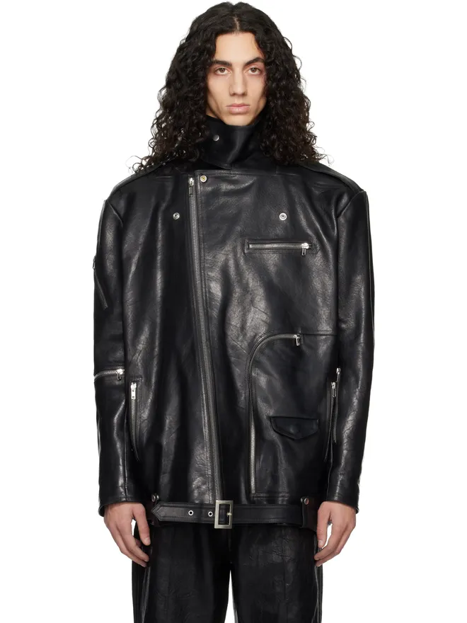 Rick Owens Rick Owens Temple Jumbo Bauhaus Stooges レザージャケットの商品画像