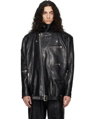 Rick Owens Temple Jumbo Bauhaus Stooges レザージャケット - サムネイル1