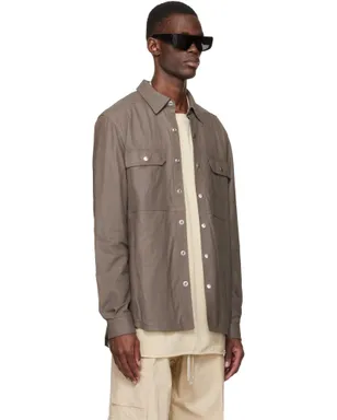 Rick Owens Temple Feather Nappa Leather Outer シャツ - サムネイル2