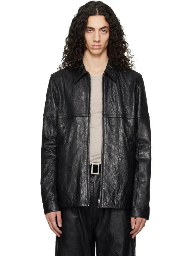 Rick Owens Rick Owens Temple Brad レザージャケットの商品画像
