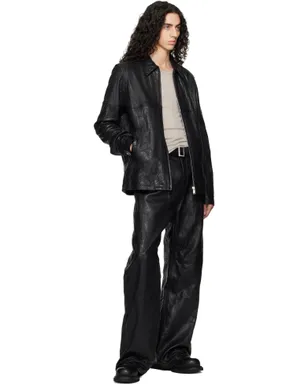Rick Owens Temple Brad レザージャケット - サムネイル4