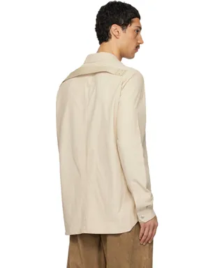 Rick Owens Temple レザー オーバーシャツ - サムネイル3