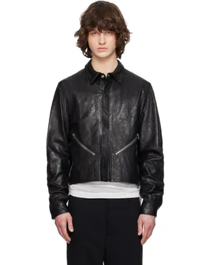 Rick Owens Temple Tour Alice レザー オーバーシャツ - サムネイル1
