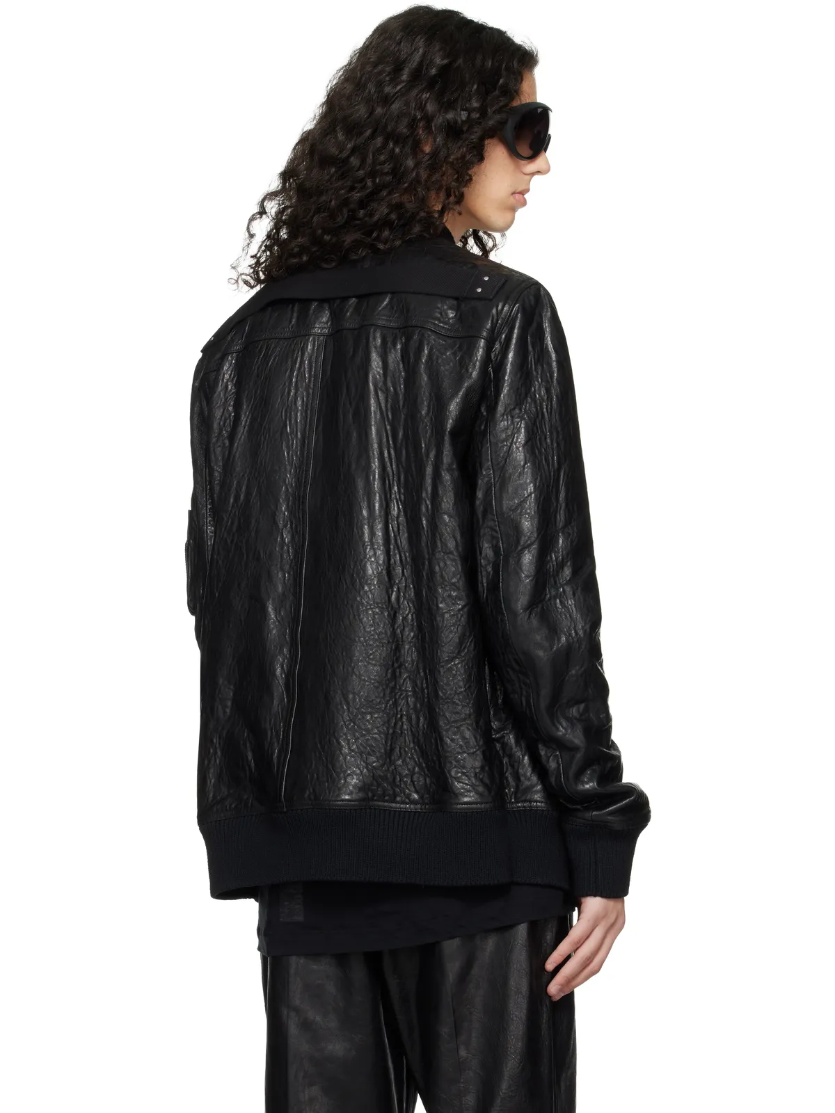 Rick Owens Temple Classic Flight レザージャケット - 画像3