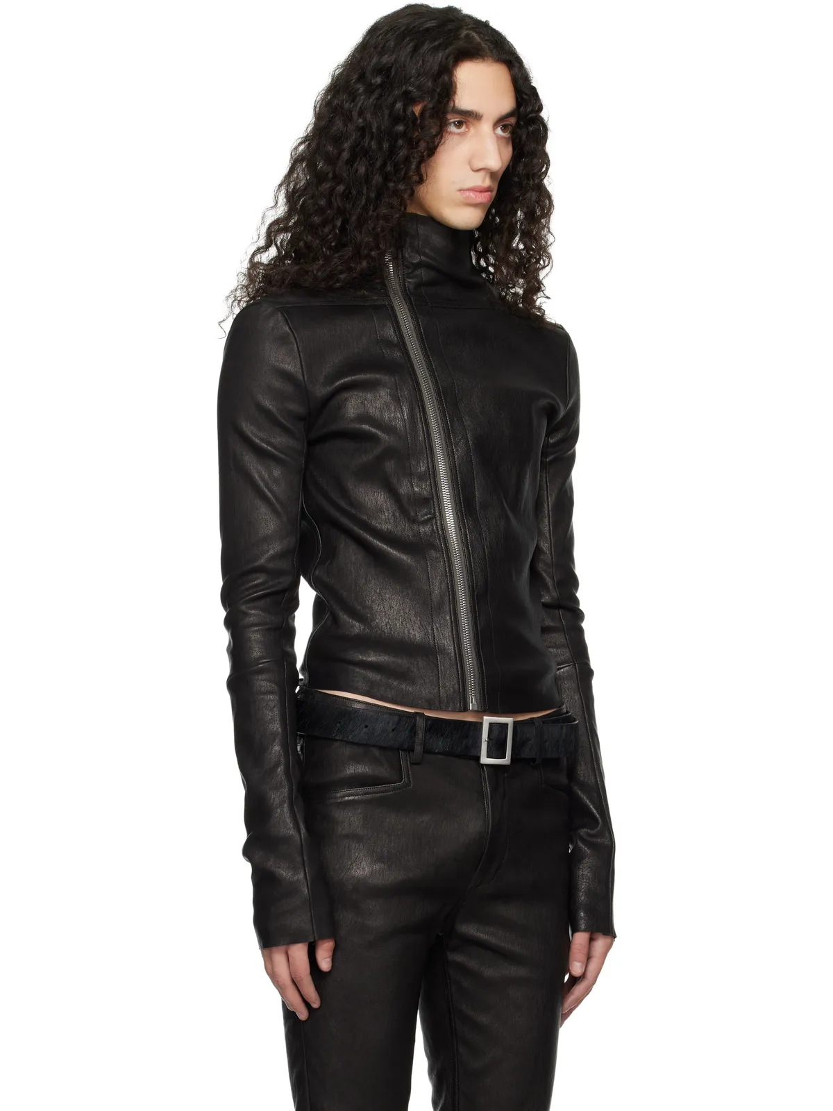 Rick Owens Temple Gary レザージャケット - 画像2