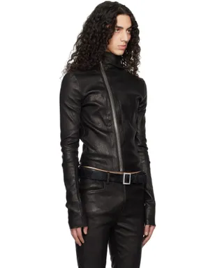 Rick Owens Temple Gary レザージャケット - サムネイル2