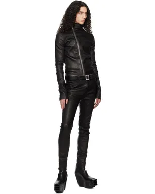Rick Owens Temple Gary レザージャケット - サムネイル4