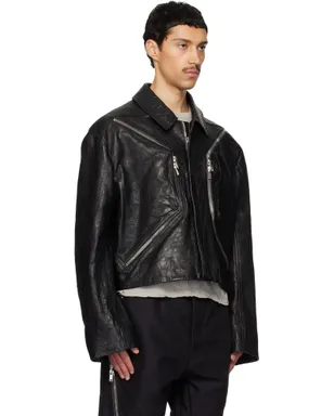 Rick Owens Temple Heizer Mac レザージャケット - サムネイル2