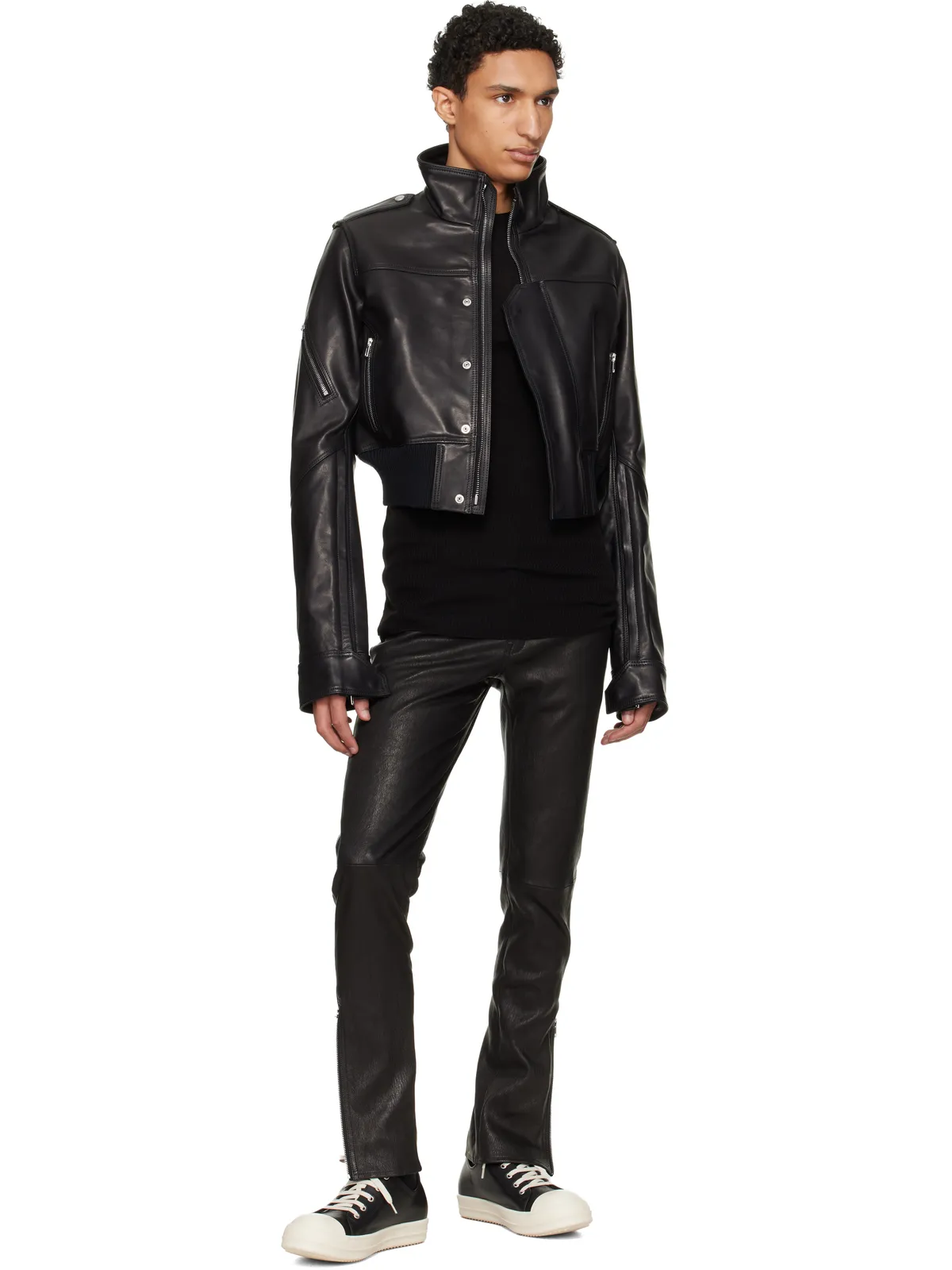 Rick Owens 'SUICIDE'エディション Temple Rev レザージャケット - 画像4