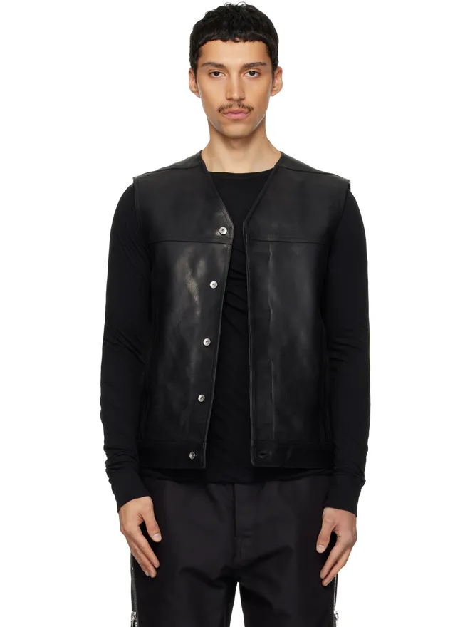 Rick Owens Rick Owens Temple レザー ワークベストの商品画像