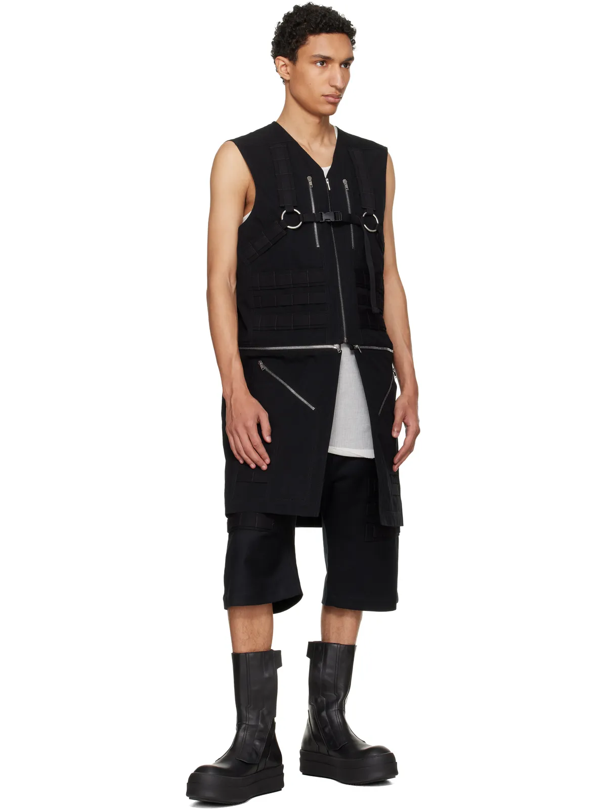 Rick Owens Temple Blixa ユーティリティベスト - 画像4