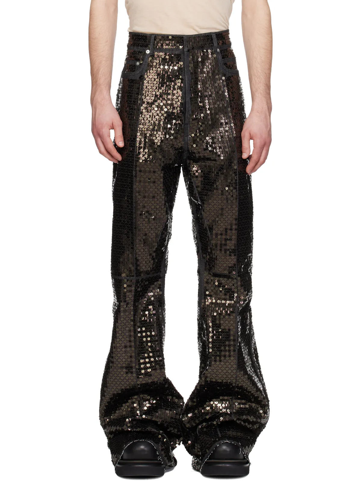Rick Owens Temple Bolan ブーツカット ジーンズ - 画像1