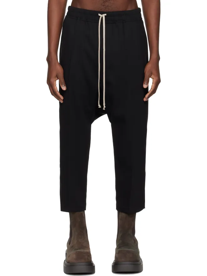 Rick Owens Rick Owens Temple ドローストリング クロップド トラウザーズの商品画像