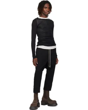 Rick Owens Temple ドローストリング クロップド トラウザーズ - サムネイル4