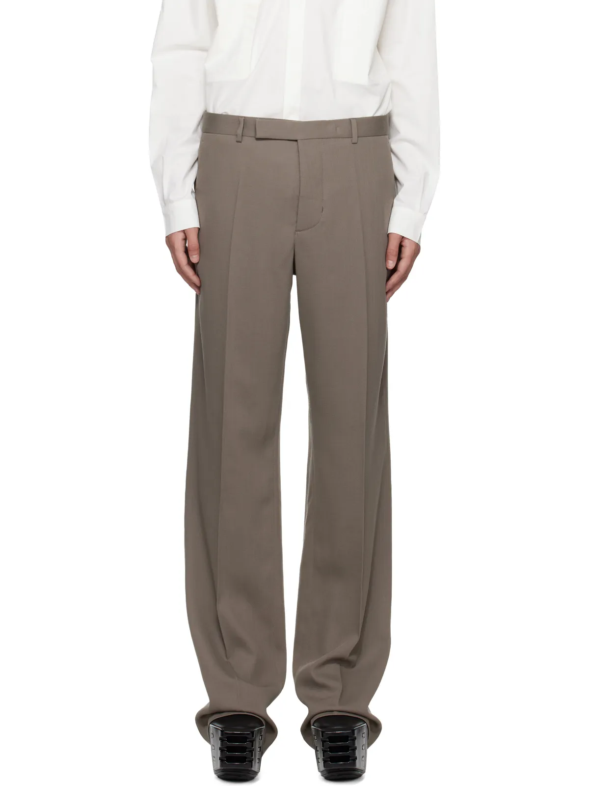 Rick Owens Temple Twisted Wool Tailored Dietrich トラウザーズ - 画像1