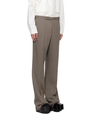 Rick Owens Temple Twisted Wool Tailored Dietrich トラウザーズ - サムネイル2