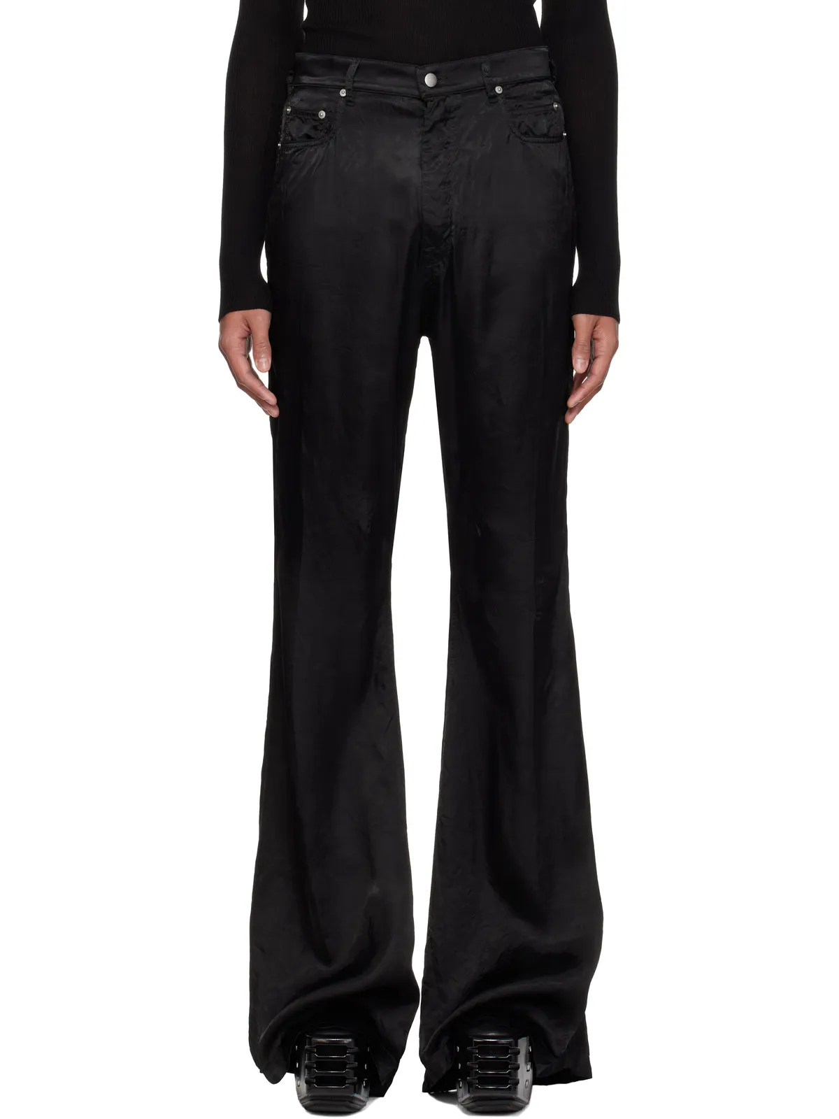 Rick Owens Temple Bolan ブーツカットパンツ - 画像1