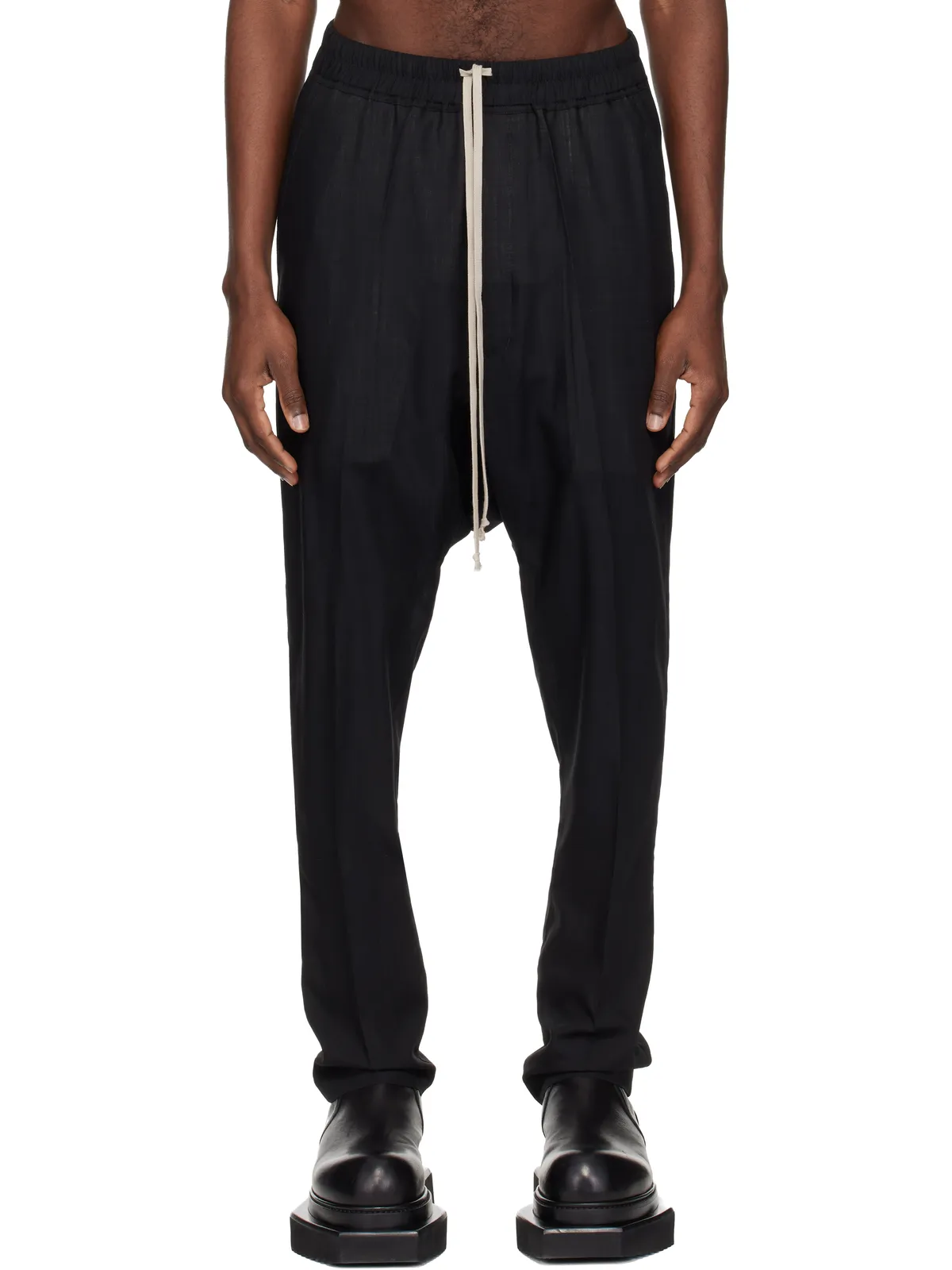Rick Owens Temple Drawstring Slim Long トラウザーズ - 画像1