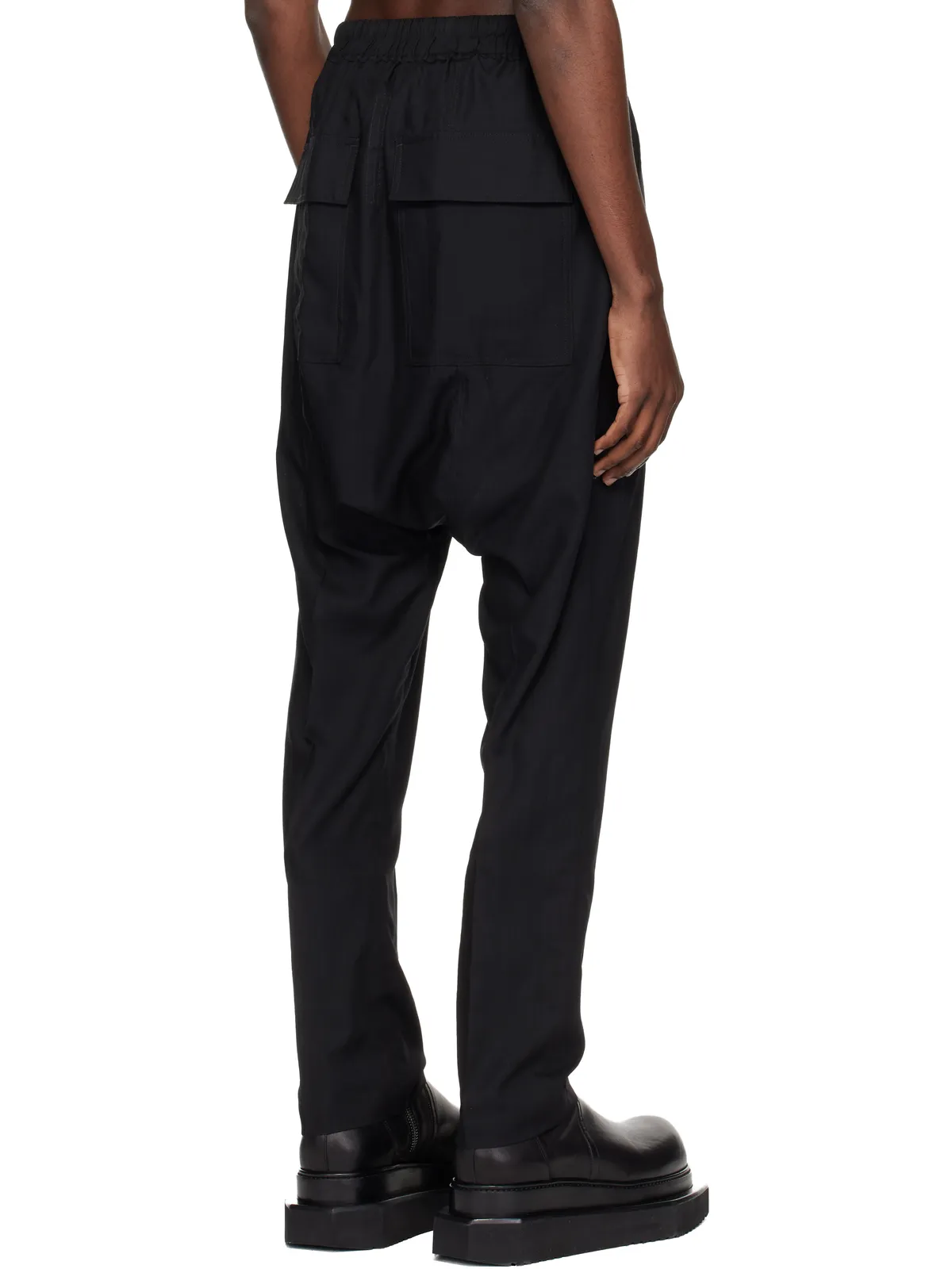 Rick Owens Temple Drawstring Slim Long トラウザーズ - 画像3