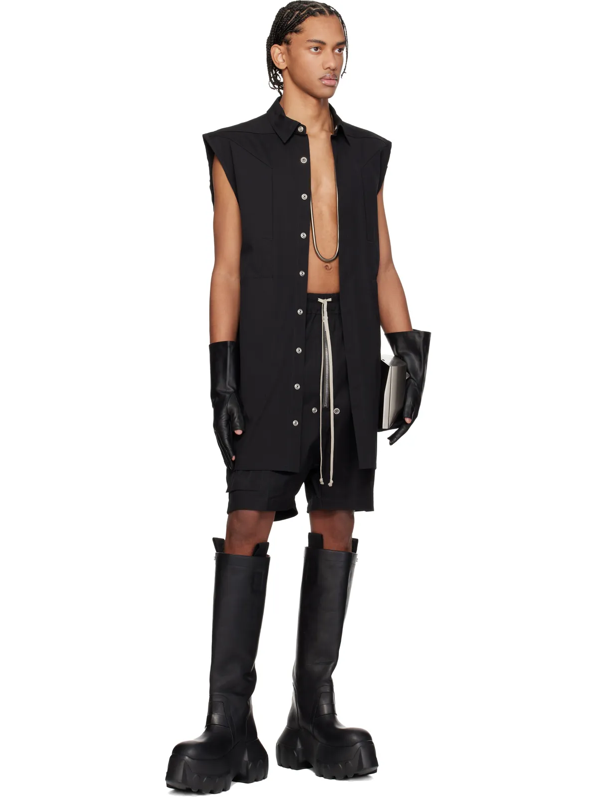 Rick Owens Temple Jumbo SL オーバーシャツ - 画像4