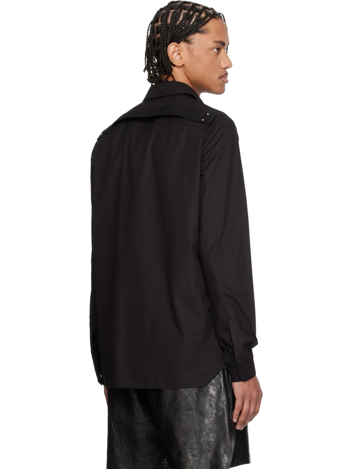 Rick Owens Temple Fogpocket シャツ - 画像3
