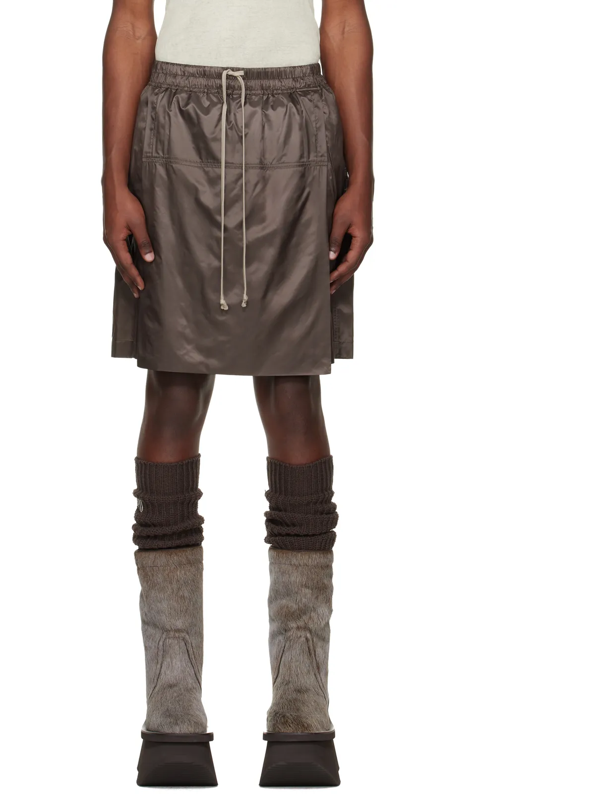 Rick Owens Moncler + Rick Owens キルト ショートパンツ - 画像1