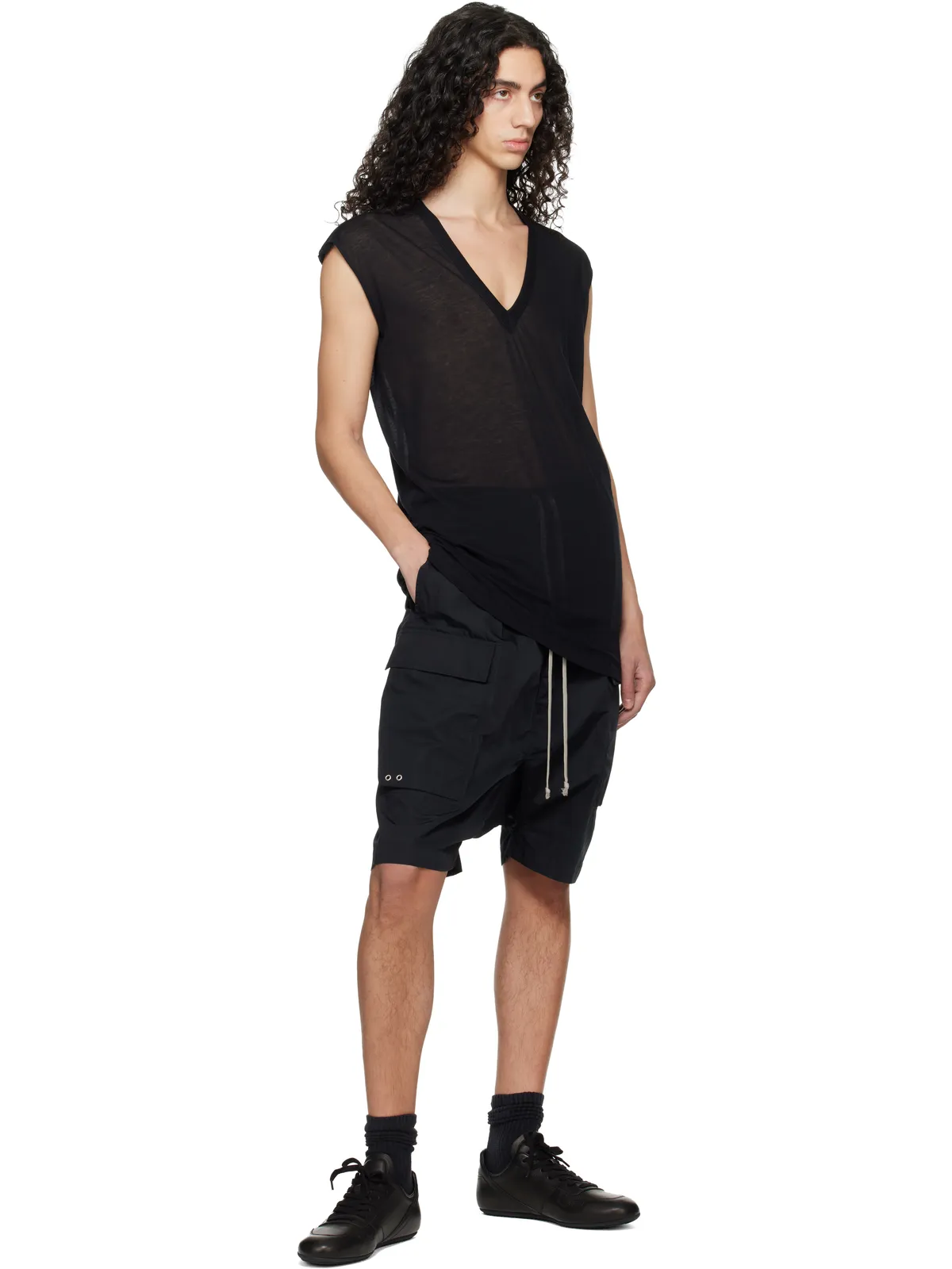 Rick Owens Temple Cargo Pods ショートパンツ - 画像4